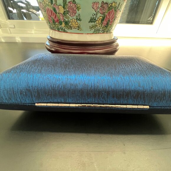 Shimmer Clutch Purse with Rhinestone Clasp - Picture 3 of 5